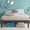 Full size Modern 16-inch Heavy Steel Metal Platform Bed Frame