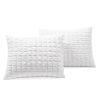 Full/Queen Crinkled Texture Microfiber 3 Piece Comforter Set White