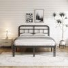 Full Size Heavy Duty Platform Bed Frame w/ Headboard