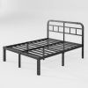 Full Size Heavy Duty Platform Bed Frame w/ Headboard