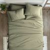 Twin Sage 4 PCS Soft Wrinkle Resistant Microfiber/Polyester Sheet Set