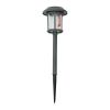 Set of 4 - Outdoor Solar LED Lights in Green with Yard Path Ground Stakes