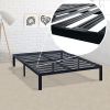 King Metal Platform Bed Frame with Heavy Duty Slats