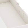 Modern Scandinavian Style Bedroom 3-Drawer Dresser in White Wood Finish