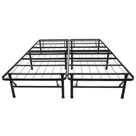 Queen size Black Metal Platform Bed Frame