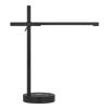 Modern LED Desk Light Table Lamp with Wireless Cell Charging Pad in Black