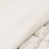 Full/Queen Soft Lightweight Puff Textured 3-Piece Comforter Set in Off White