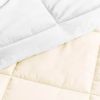 King/Cal King 3-Piece Microfiber Reversible Comforter Set in White and Cream