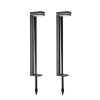 Set of 2 - Modern Outdoor Solar Light White LED Path Outdoor Yard Lighting