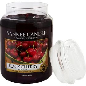 YANKEE CANDLE by Yankee Candle BLACK CHERRY SCENTED LARGE JAR 22 OZ