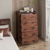 Tall Storage Dresser with 5 Pull-out Drawers for Bedroom Living Room